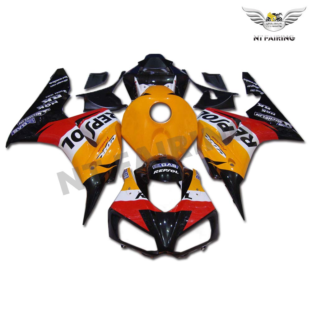 NT FAIRINGOrange Repsol Fairing Fit for HONDA 2006 2007 CBR1000RR CBR 1000RR New Injection ABS Plastics Bodywork Body Kit Bodyframe Body Work 06 07