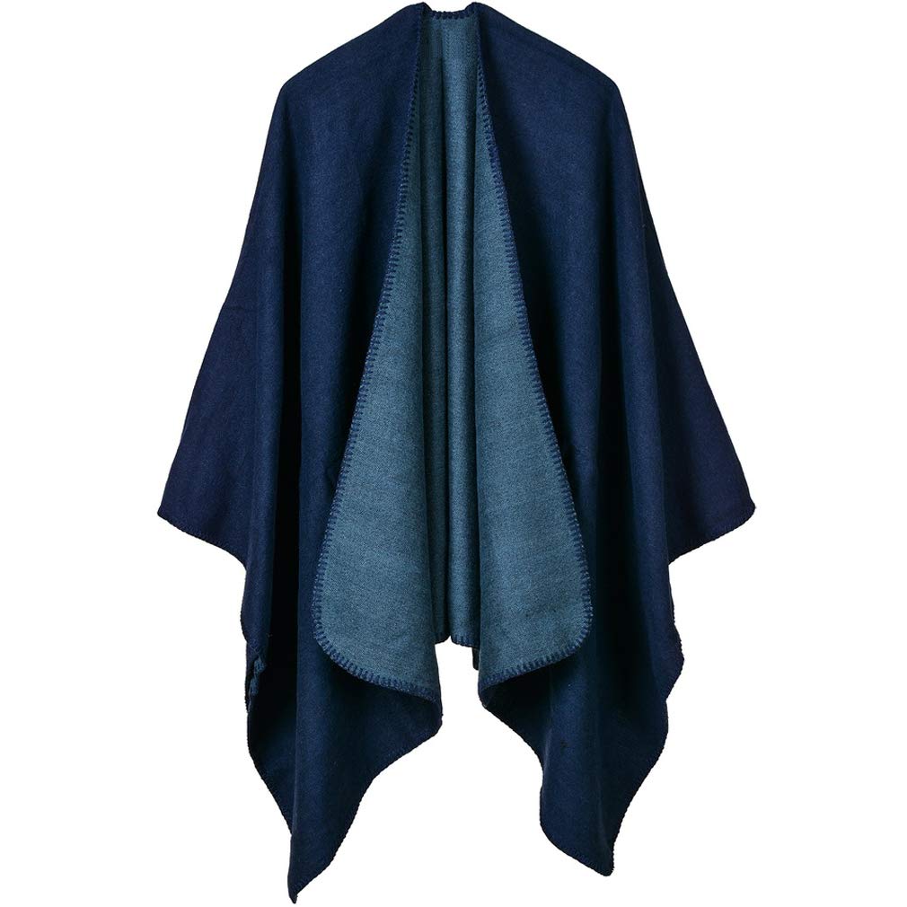 Womens Ruana Shawl Wrap Poncho Vintage Retro Capes Coats Fancy Cardigans