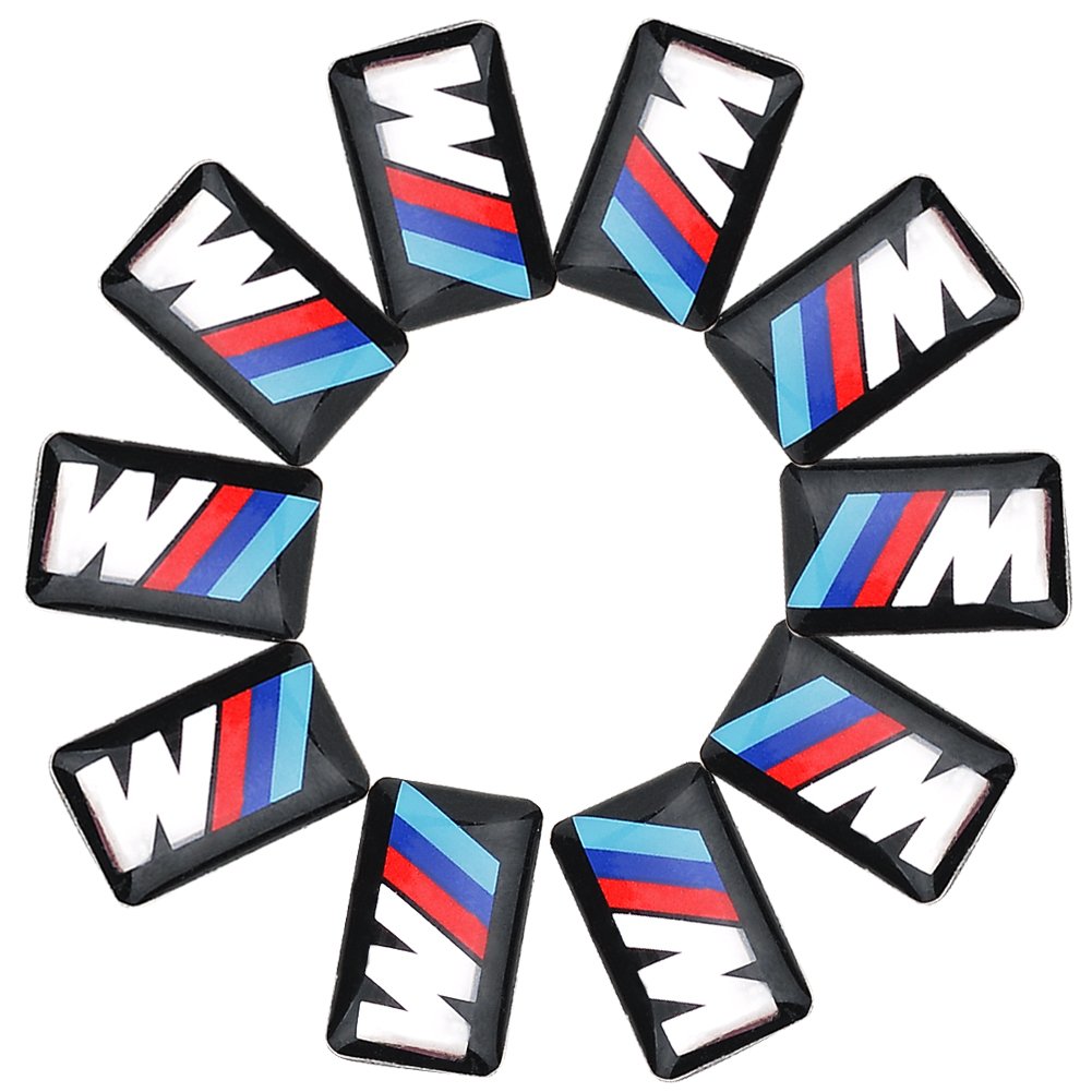 Buy 10X For BMW M Tec Sport Wheel Dashboard Badge M5 M6 3D Emblem ...