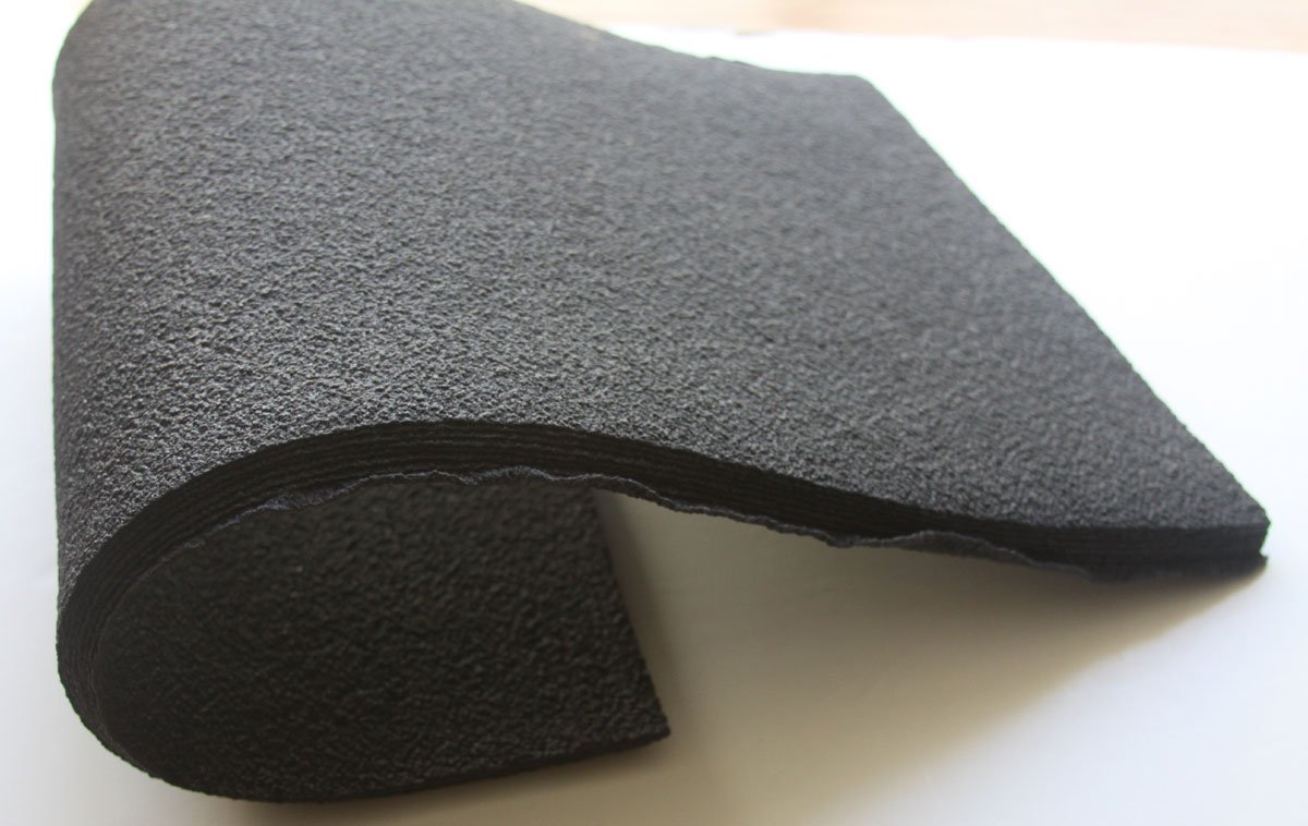 Black Crepe Malaysian Rubber 12 x12 3/4" Sheets 3 mm, 6 mm or 14 mm for Soles (14)