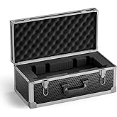 Phenyx Pro Extra Large Size Carrying Case, Customizable Pre-Diced Foam, Aluminum Alloy Sturdy Build, Suitable for Wireless Mi