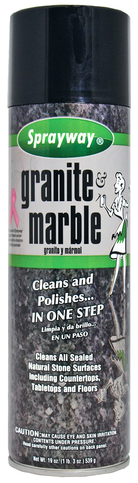 SpraywaySW702R Aerosol Granite & Marble Spray, 19 oz