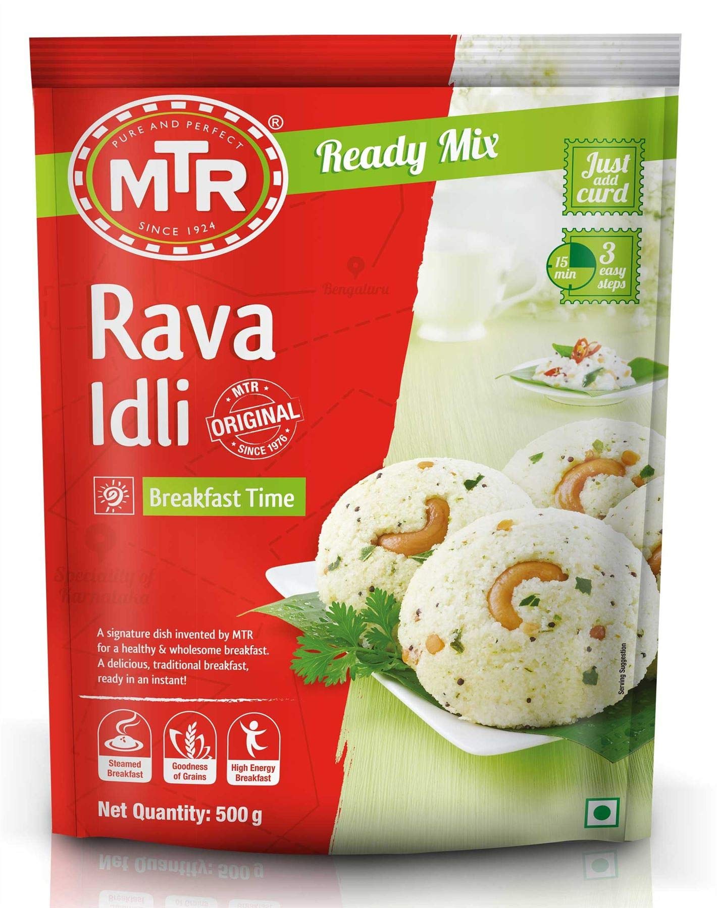 MTRRava Idli (Wheat Cake Mix) - 500g - (Pack of 2)