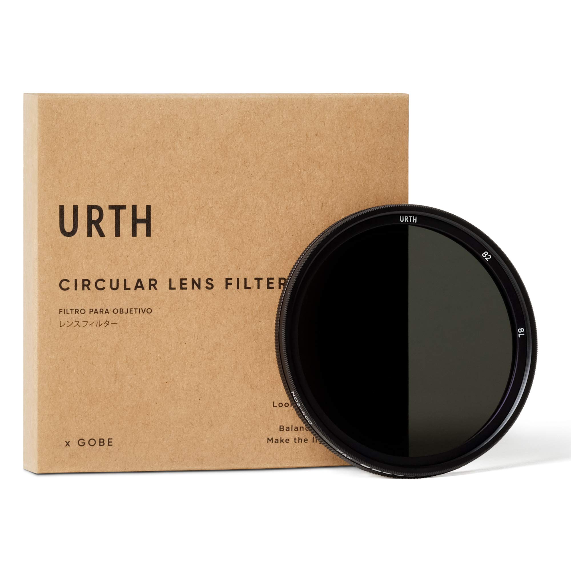 Urth82mm ND2-400 Variable ND Lens Filter - 1-8.6 Stop Range, Ultra-Slim 20-Layer Nano-Coated Neutral Density Filter for Cameras