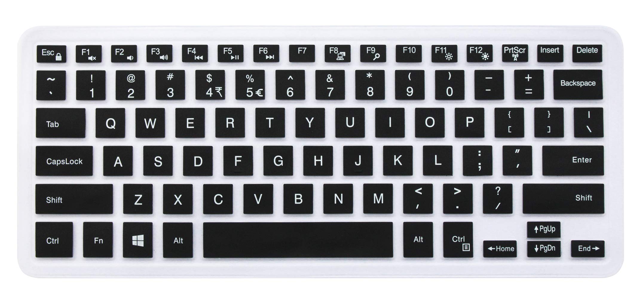 Keyboard Cover Compatible with 2018 13 5000 7000 Series 5368 i5368 i5378 i5379 7373 7375 7368 7378, 15.6" 15 i5568 i5578 5579 7570 7573 7569 7579 (NO Numeric Keypad) Black