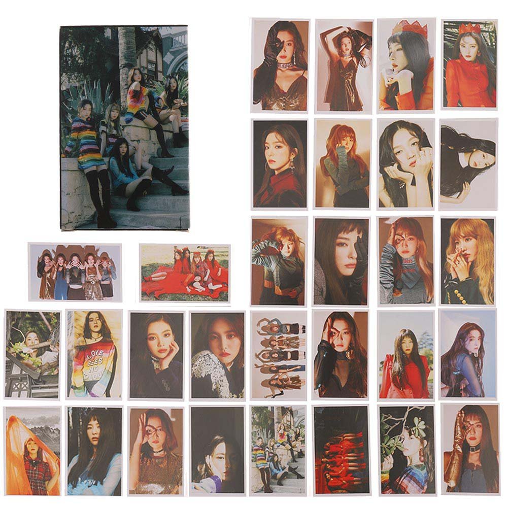 Skisneostype 30pcs/Set Cute Kpop Red Velvet Lomo Cards Photo Card Poster (H01)