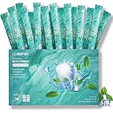 Mouthwash Travel Size Portable Mouthwash Packets to Go, Alcohol & Fluoride Free Fresh Mint Mouthwash Strips for Superior Oral