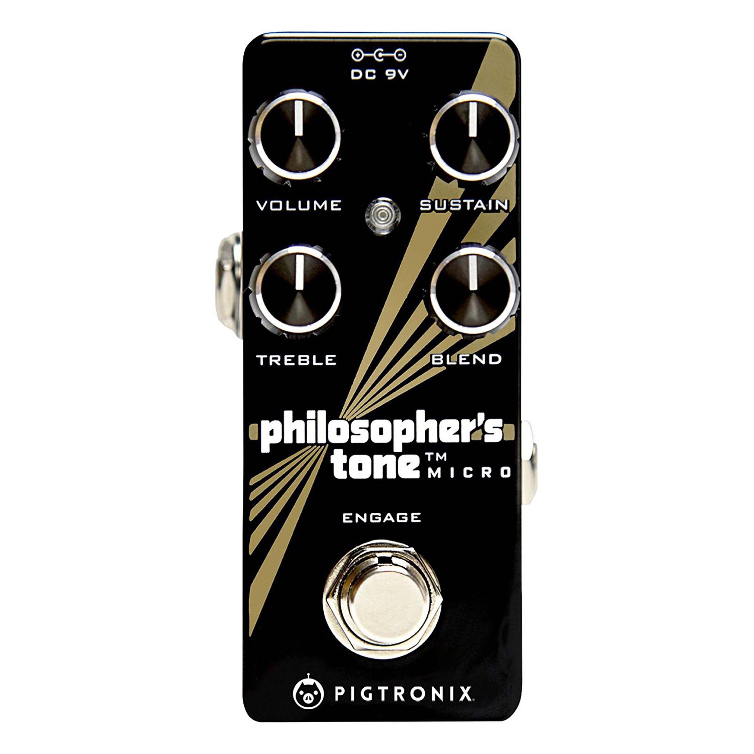 PigtronixGuitar Compression Effects Pedal, Black (PTM)