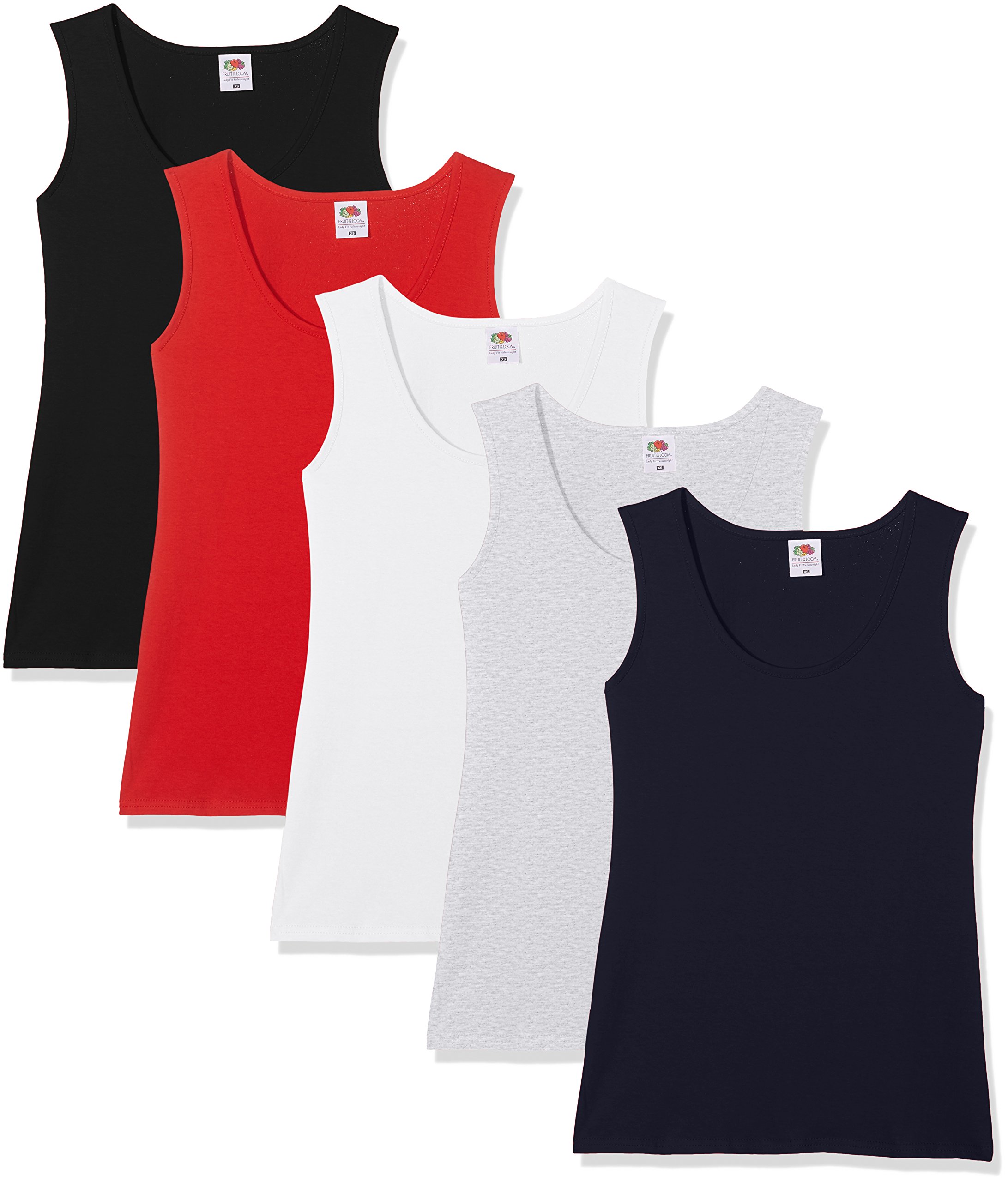 Fruit of the LoomWomen's Valueweight Athletic Vests (Pack fo 5)