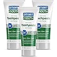 SmartMouth Premium Zinc Ion Toothpaste, Cavity, Enamel, and Plaque Help, Mild Mint, 3.4 oz, 3 Pack