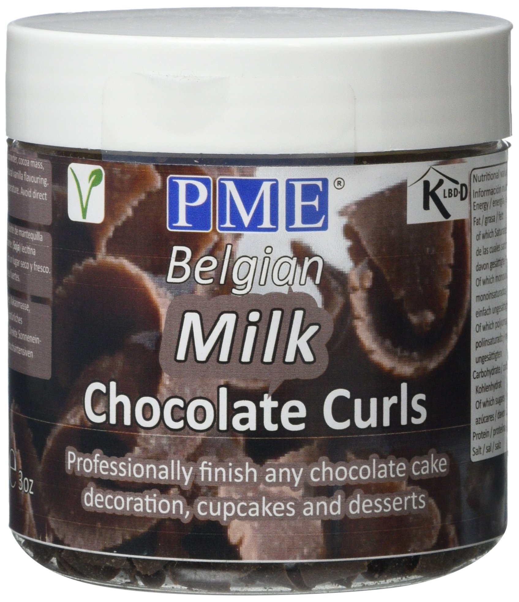 PME Belgian Milk Chocolate Curls 85 g