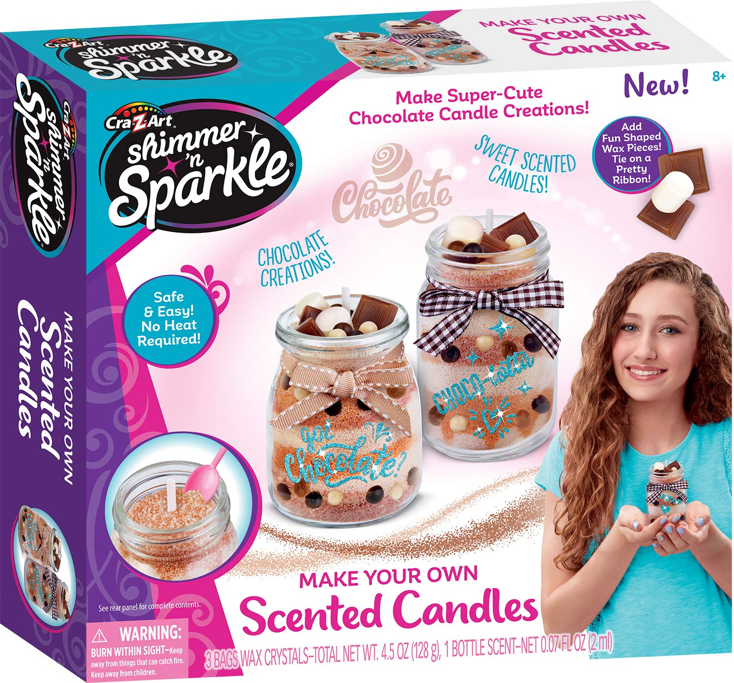 Cra-Z-ArtShimmer N Sparkle Make Your Own Scented Candles-Chocolate