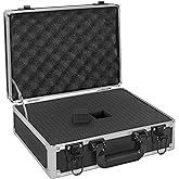 ITHWIU 14 Inch Hard Shell Carrying Case Ideal for Wireless Mic System Storage & Camera Gear Transportation, Aluminum Alloy St