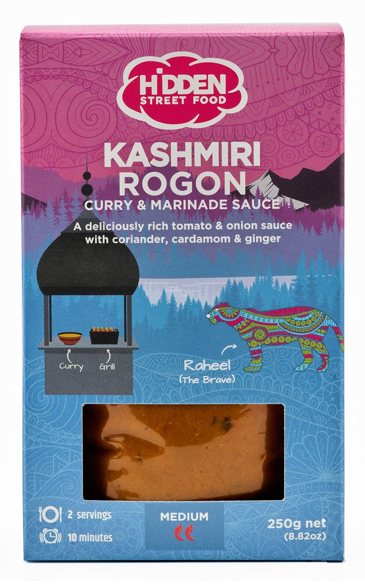 Kashmiri Rogon | Great Taste Award-Winner | Curry & Marinade Sauce | Medium | Suitable for Vegetarians & Gluten Free | 250gm