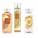 Bath and body works warm vanilla sugar body care set