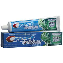 Crest Toothpaste with Scope 