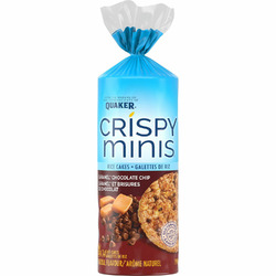 Quaker Crispy Minis Caramel Chocolate Chip Flavour Rice Cakes