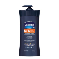 Vaseline Intensive Care Men Repairing Moisture Unscented Body & Face Lotion