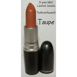 mac lipstick in taupe