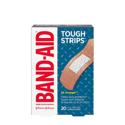 BAND-AID® Brand Adhesive Bandages Tough Strips®, 20 count