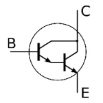 Electrical and Electronics Symbol - Darlington Transistor