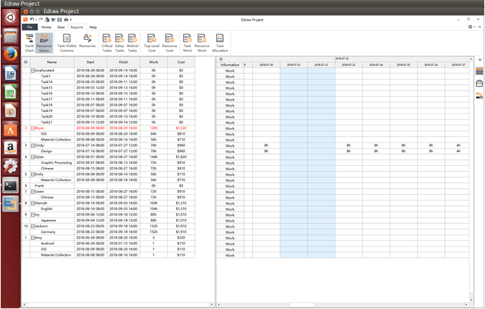 resource management in edraw project