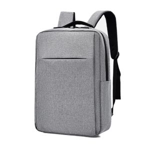 Mochila Urbana Mujer Hombre Porta Notebook Puerto Usb Gris