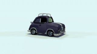 Cartoon car 3d model