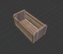 caja de madera modelo 3d