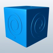 Cube box cover v1  3d model