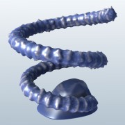 Espiral de alambre coral v1 modelo 3d