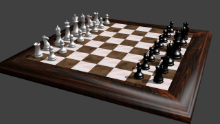 Chess Table 3d model