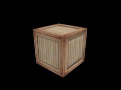 wooden box 3d model