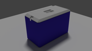 Cooler box 3d model