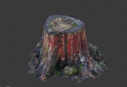 Low Poly Tree Chunk 3d model