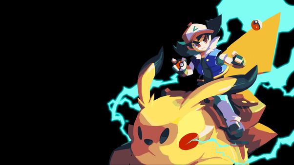 Riding Pokemon 8k Wallpaper