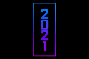 2021 Typography 4k (2048x2048) Resolution Wallpaper