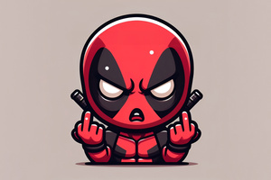 Angry Deadpool (1400x1050) Resolution Wallpaper