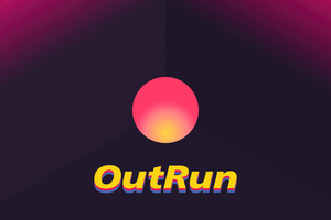 Outrun Typography (5120x2880) Resolution Wallpaper