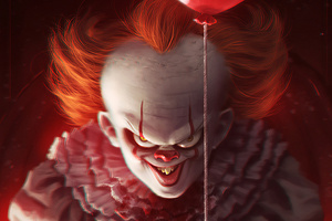 Pennywise Artwork (2048x1152) Resolution Wallpaper