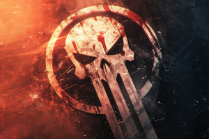 Punisher Logo (1280x800) Resolution Wallpaper