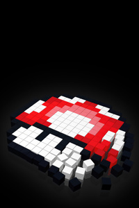 Mushroom Minecraft 5k (640x1136) Resolution Wallpaper