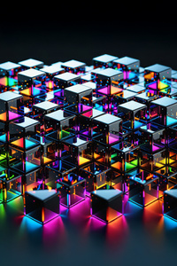 Abstraction Cubes (1440x2560) Resolution Wallpaper