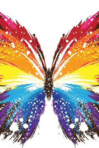 Butterfly Abstract Colorful (240x400) Resolution Wallpaper