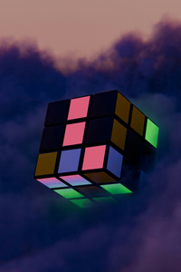 Cubes Floating In Air (360x640) Resolution Wallpaper