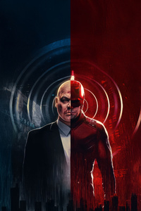 Daredevil X Kingpin (320x480) Resolution Wallpaper