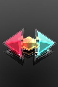 Facet Triangle 5k (360x640) Resolution Wallpaper