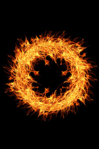 Fire Flame Ring 4k (720x1280) Resolution Wallpaper