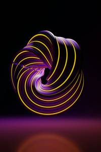 Purple Yellow Swirl 8k (240x400) Resolution Wallpaper