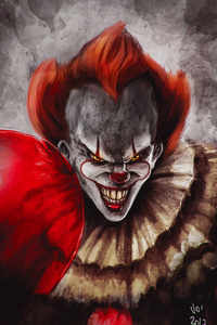 Pennywise Joker (1440x2560) Resolution Wallpaper